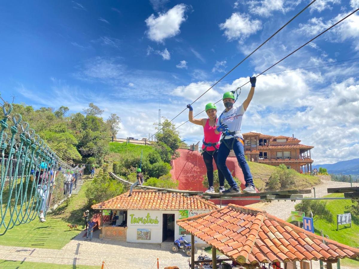 Glamping Y Chalet Aventura Park Villa De Leyva La Periquera Exterior foto